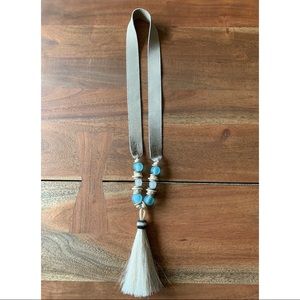 Twine & Twig Horsebair Tassel Necklace